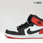 AJ1 HIGH (BLACK RED) - Image 2