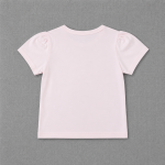 Kids Pink Tee & Floral Pants Set-01431 - Image 4