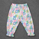 Kids Pink Tee & Floral Pants Set-01431 - Image 5
