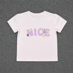 Kids Pink Tee & Floral Pants Set-01431 - Image 3