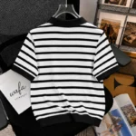 Old Money Striped Polo Shirt-P103 - Image 2