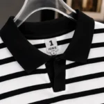 Old Money Striped Polo Shirt-P103 - Image 3