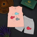 Kids Little Fish Sleeveless Set-60042