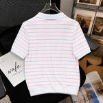 Old Money Striped Polo Shirt-P102 - Image 3