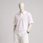 Old Money Striped Polo Shirt-P102
