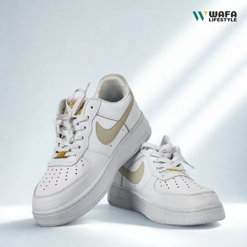 NIKE AIR FORCE 1 LOW (WHITE BEIGE) - image 1 AF 1 LOW (WHITE BEIGE) - Image 1