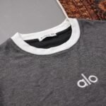 CONTRAST RIBBED NECK T-SHIRT-CR03 - Image 2