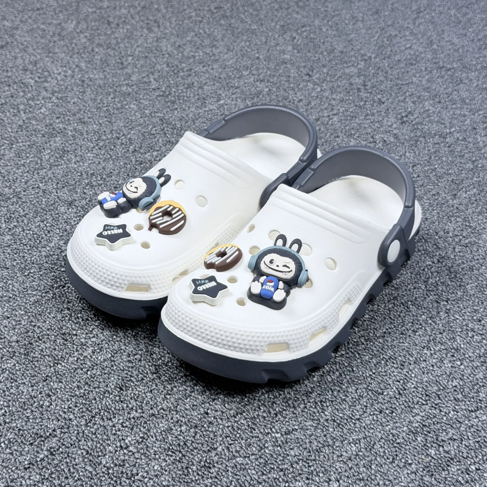 KIDS CROCS-26-201D(BLUE)