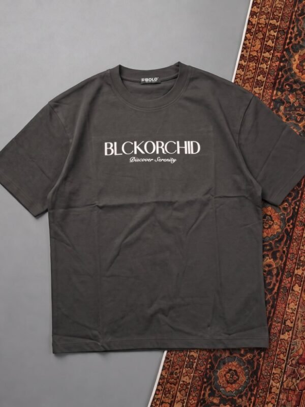 DROP SHOULDER T-SHIRT - BLACKORCHID 01
