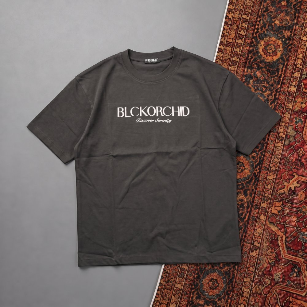 DROP SHOULDER T-SHIRT - BLACKORCHID 01