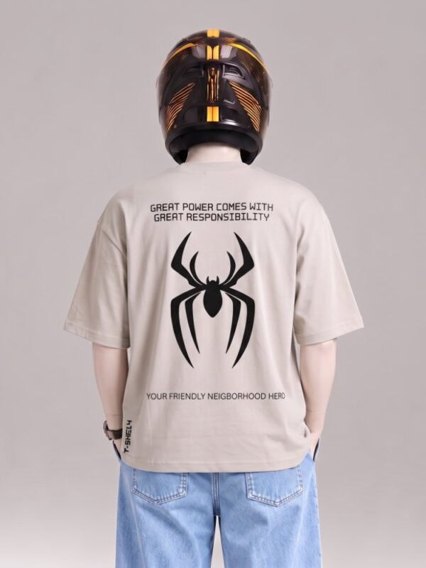 DROP SHOULDER T-SHIRT-SPIDER 04