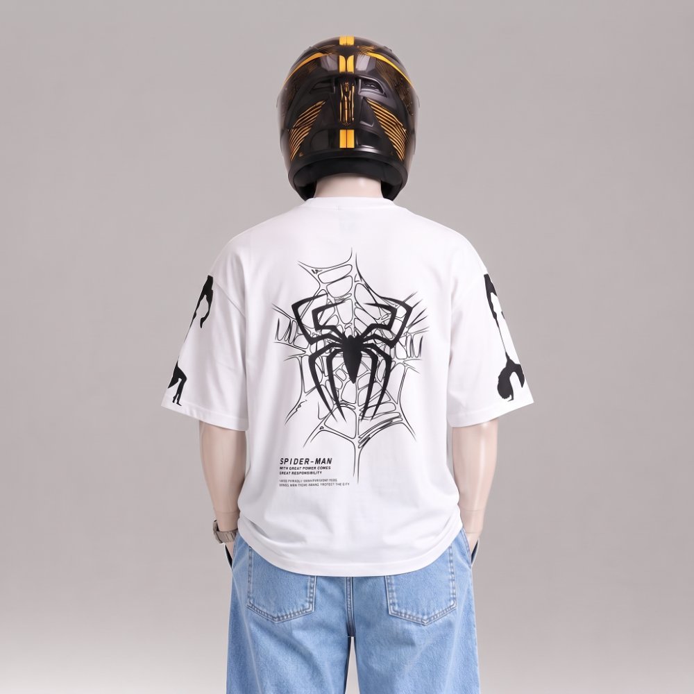 DROP SHOULDER T-SHIRT-SPIDER 03