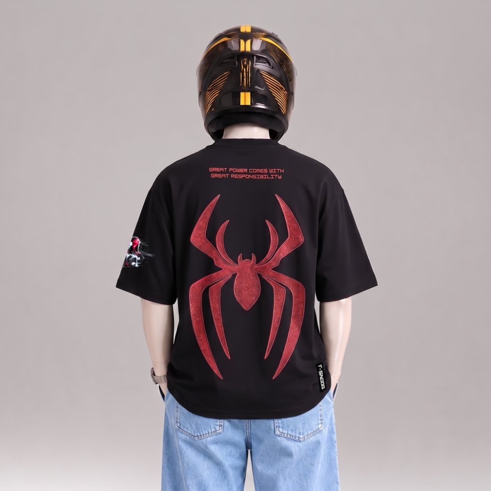 DROP SHOULDER T-SHIRT-SPIDER 02