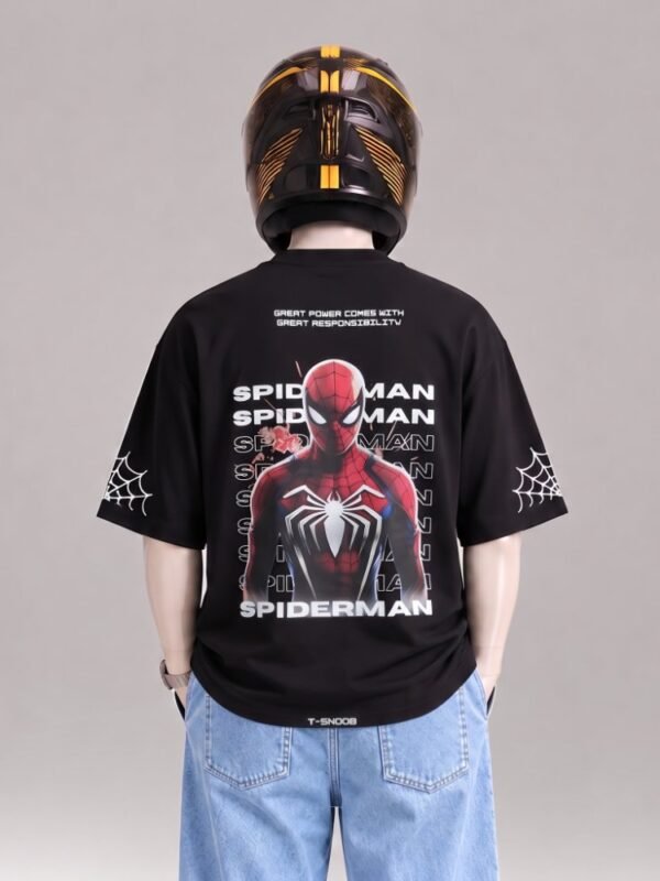 DROP SHOULDER T-SHIRT-SPIDER 01