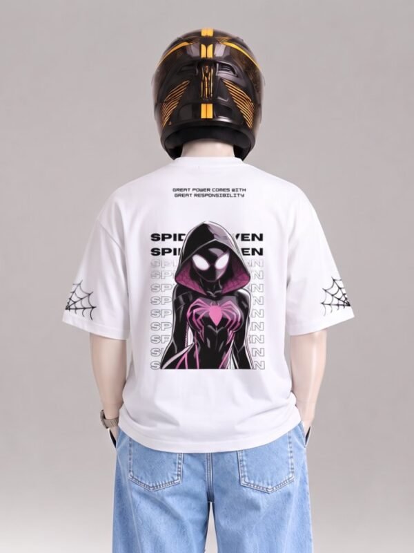 DROP SHOULDER T-SHIRT-SPIDER WOMEN