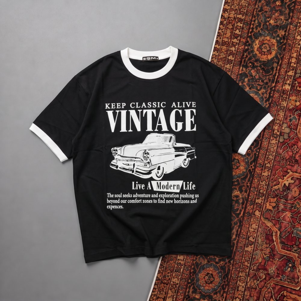 DROP SHOULDER T-SHIRT-VINTAGE