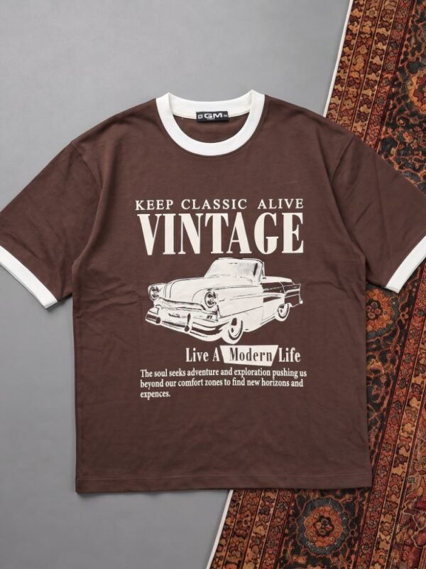 DROP SHOULDER T-SHIRT-VINTAGE