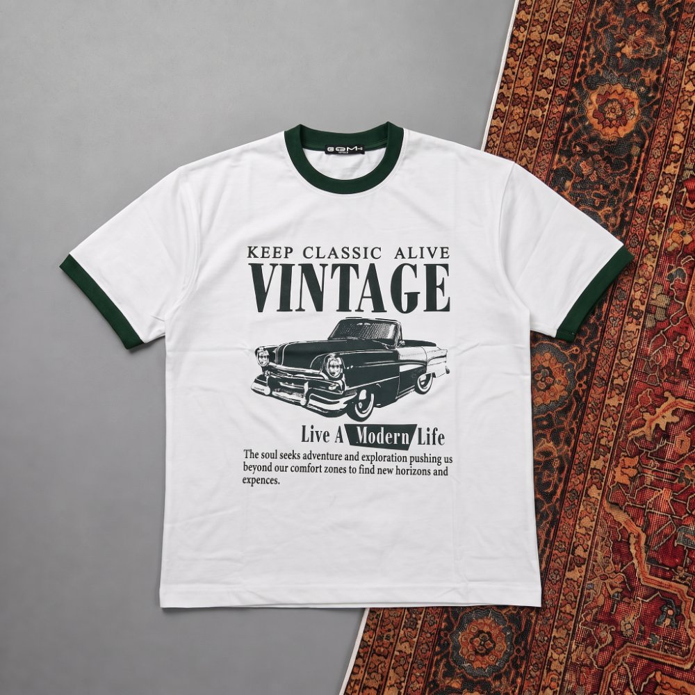 DROP SHOULDER T-SHIRT-VINTAGE
