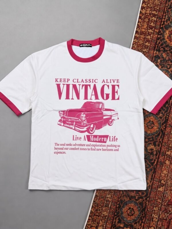 DROP SHOULDER T-SHIRT-VINTAGE