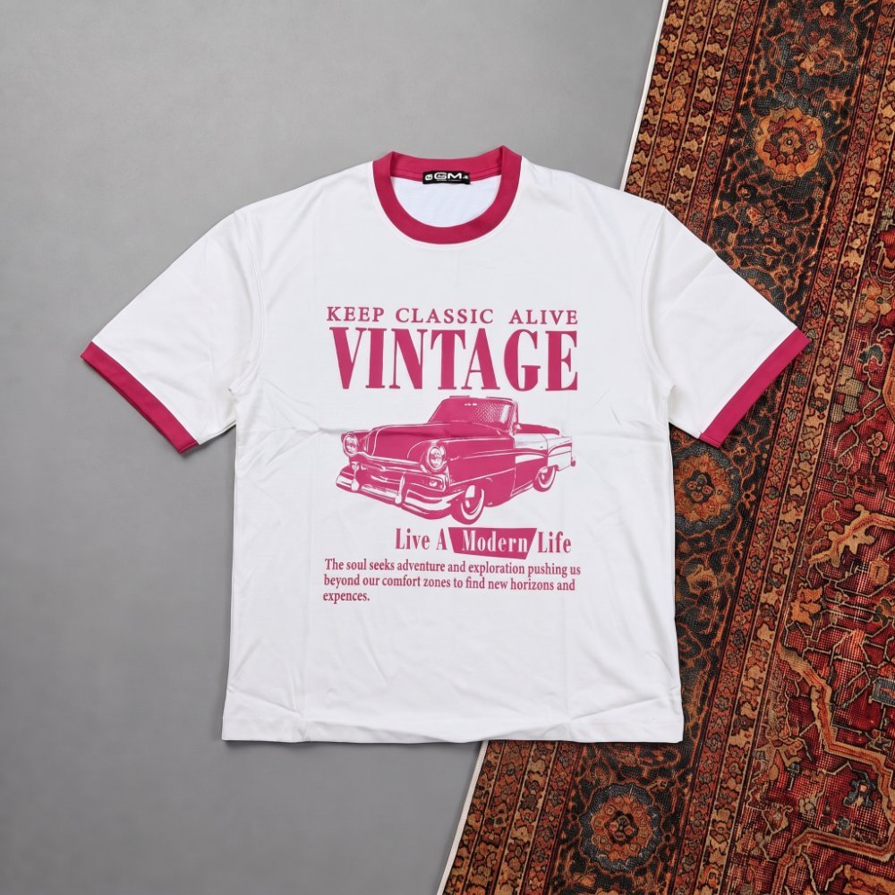 DROP SHOULDER T-SHIRT-VINTAGE