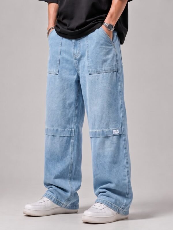 DENIM BAGGY PANT-DPS4
