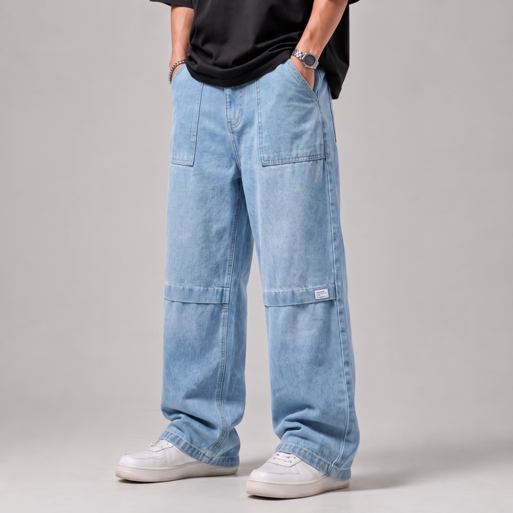 DENIM BAGGY PANT-DPS4